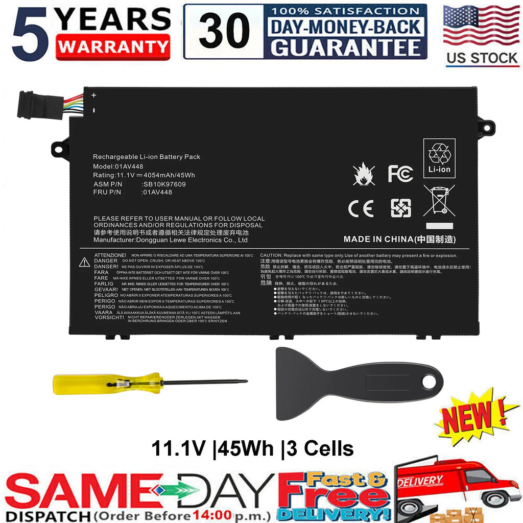 L17M3P51 L17M3P52 Battery For Lenovo ThinkPad E480 E485 E495 E580 E585 E490 E590