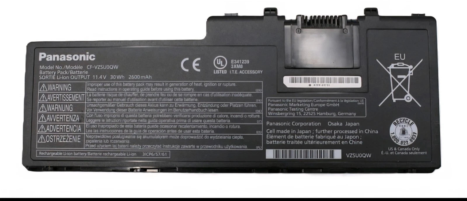 New Genuine CF-VZSU0QW CF-20 Battery for Panasonic ToughBook Toughpad FZ-A2 Mk1