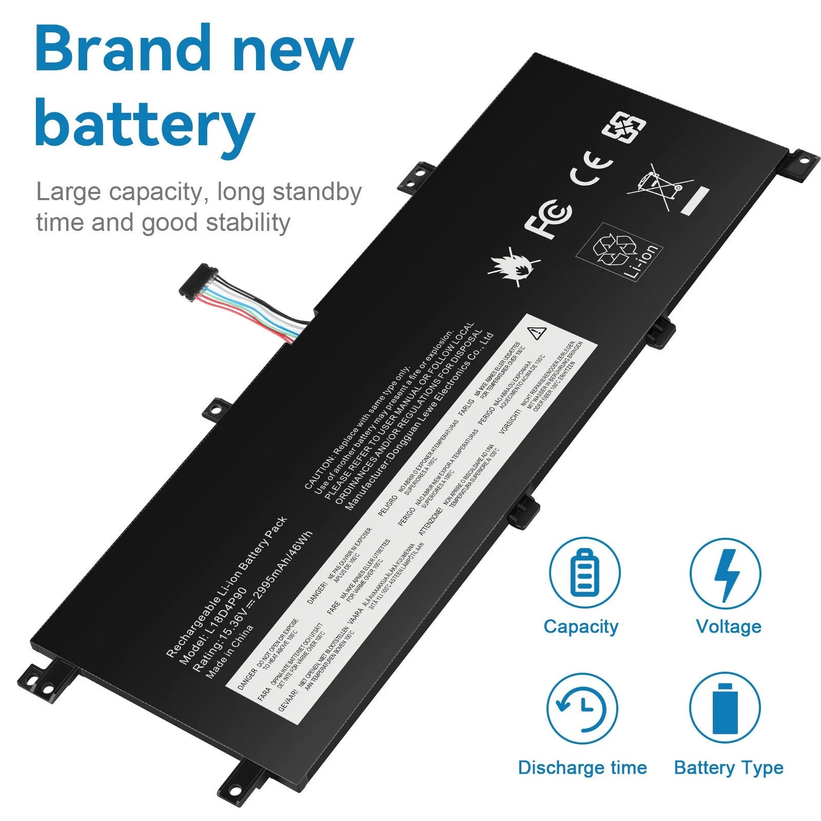 L18M4P90 L18C4P90 L18D4P90 02DL030 Battery For Lenovo ThinkPad L13 Yoga Series