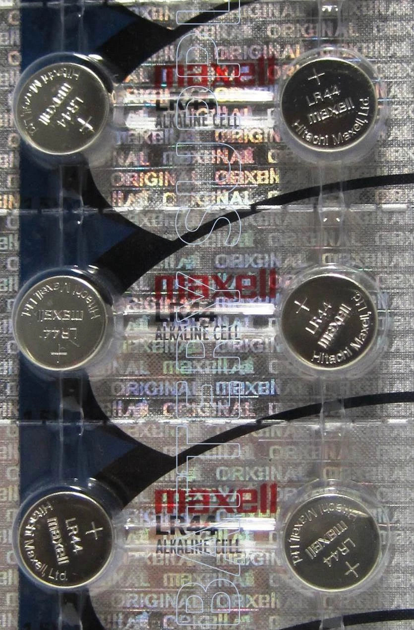 6 - MAXELL LR44/A76 1.5V ALKALINE BATTERY fresh new