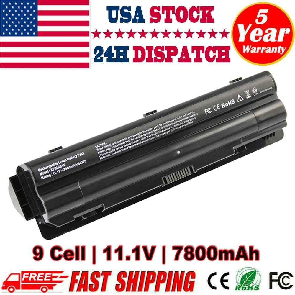 9Cells Battery for Dell JWPHF P09E P09E001 P09E002 P11F P11F001 P12G Notebook PC