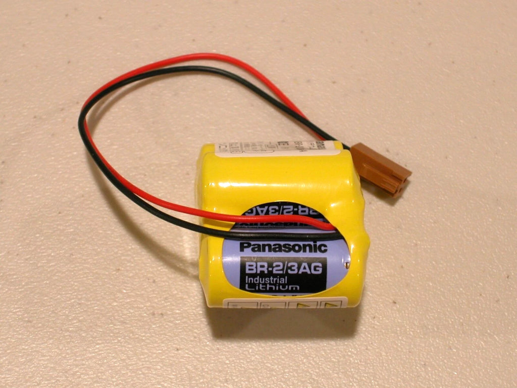 1 pc BR-2/3AGCT4A 6V PLC Lithium Battery w/Plug FANUC NEW (1 battery) MFG 07/24