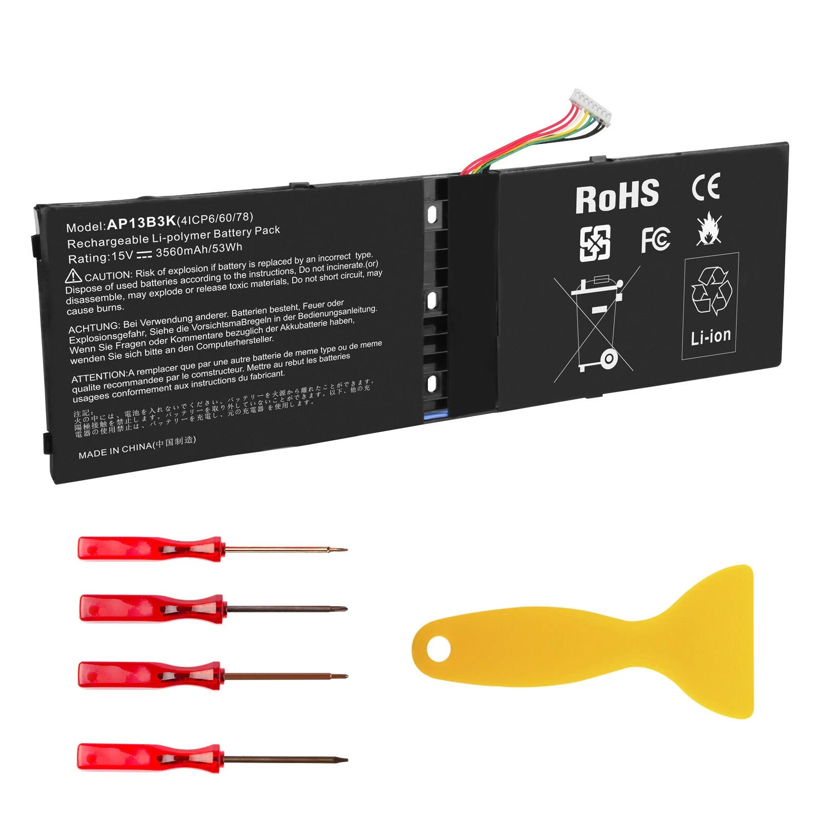 AP13B3K Laptop Battery for Acer Aspire R7 R7-572 R7-572G R7-571 R3-471T AP13B8K