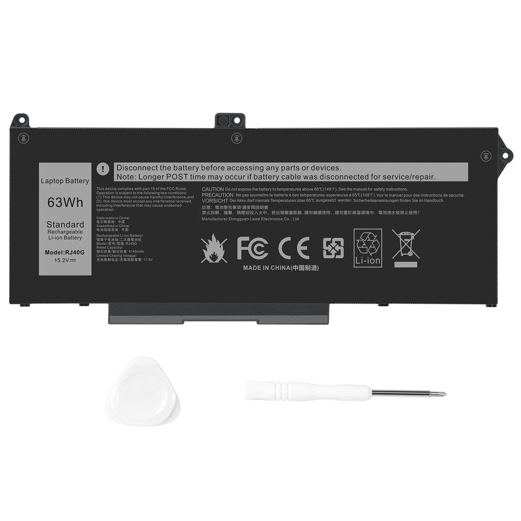 ??LOT Battery For Dell Latitude 5420 5520 Precision 3560 075X16 WY9DX RJ40G 63WH