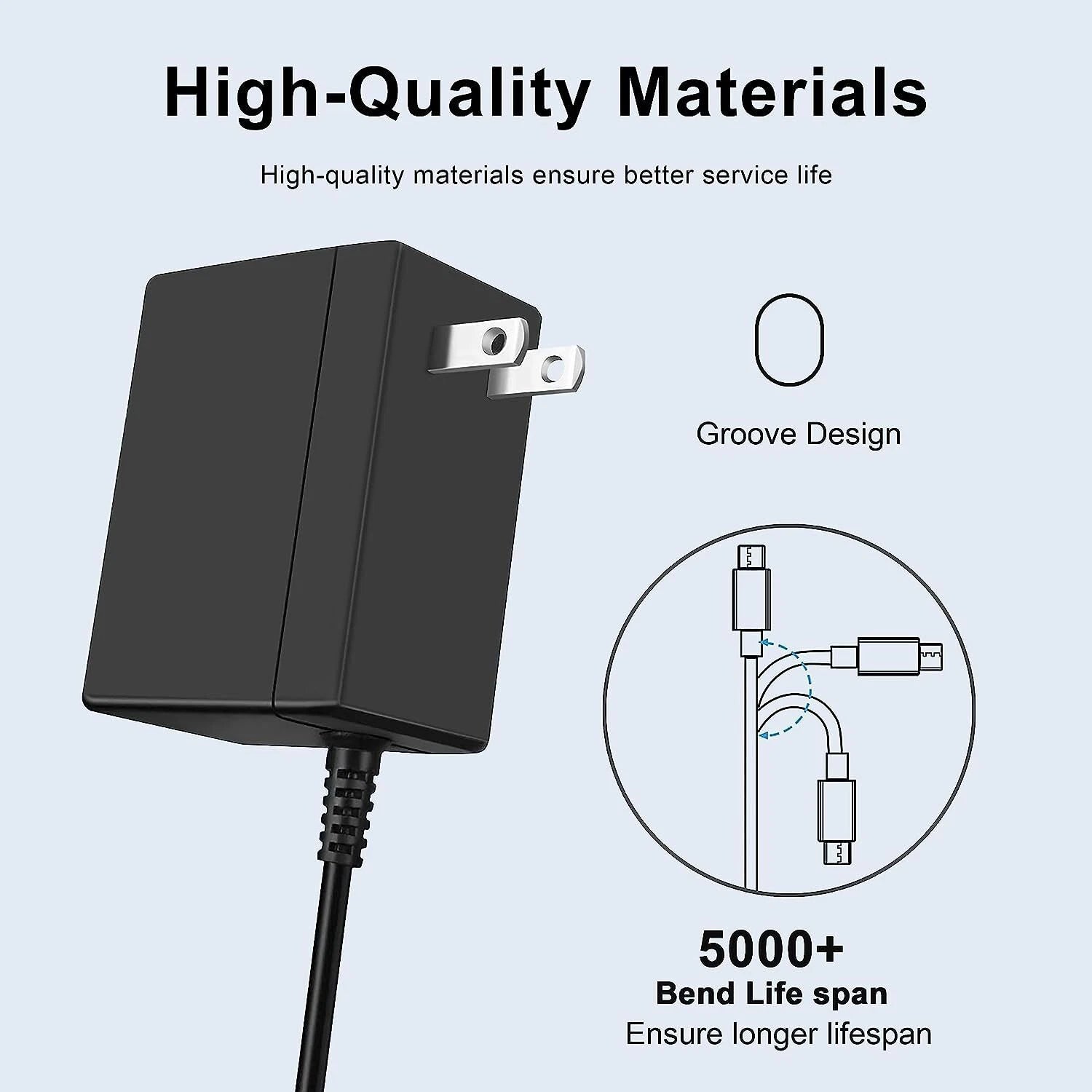 USB-C Type C Switch Charger Power Cable AC Adapter Plug For Nintendo Switch/Lite