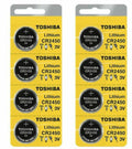 8 x New Toshiba CR2450 2450 3 Volt Lithium Coin Battery Fresh Stock Expire 2031