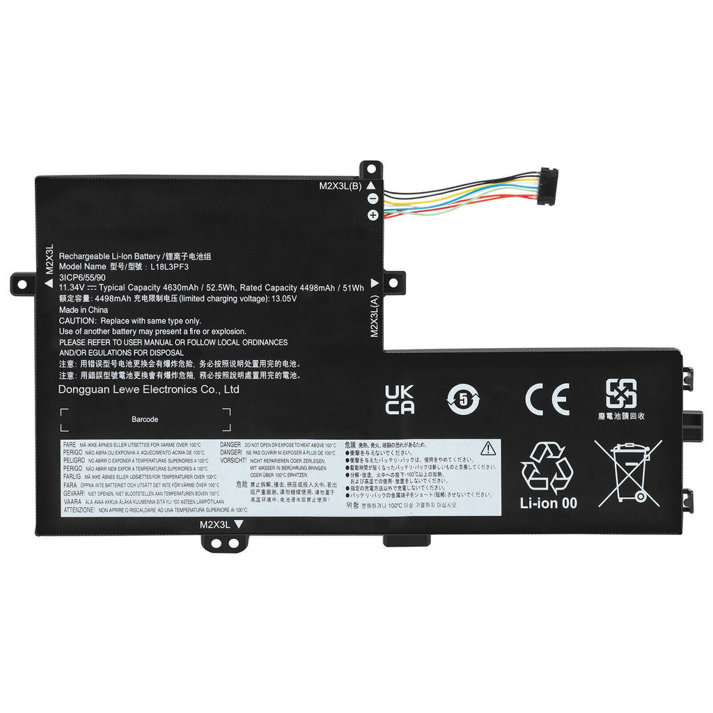 L18C3PF7 L18L3PF3 L18M3PF7 Battery For Lenovo ideapad S340-14IML FLEX-15IWL