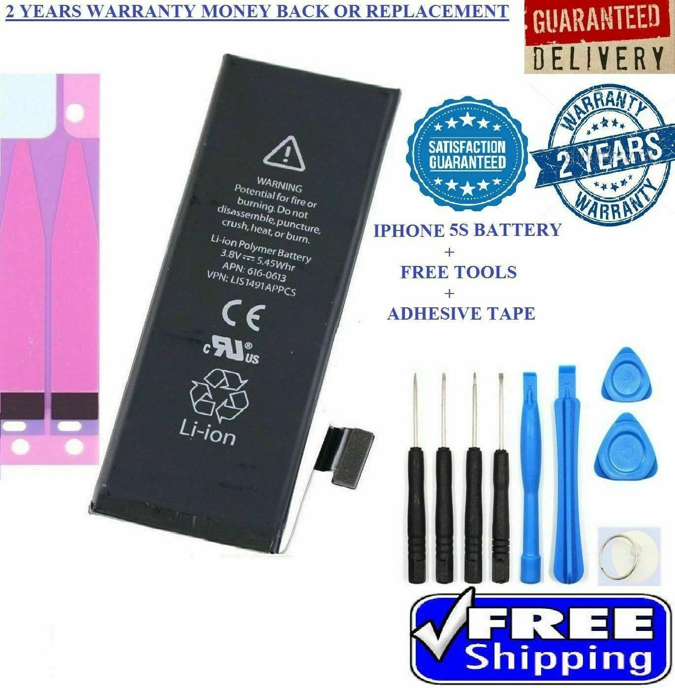 Replacement Internal Battery For iPhone 11 12 13 14 15Pro Max X XS XR SE + LOT