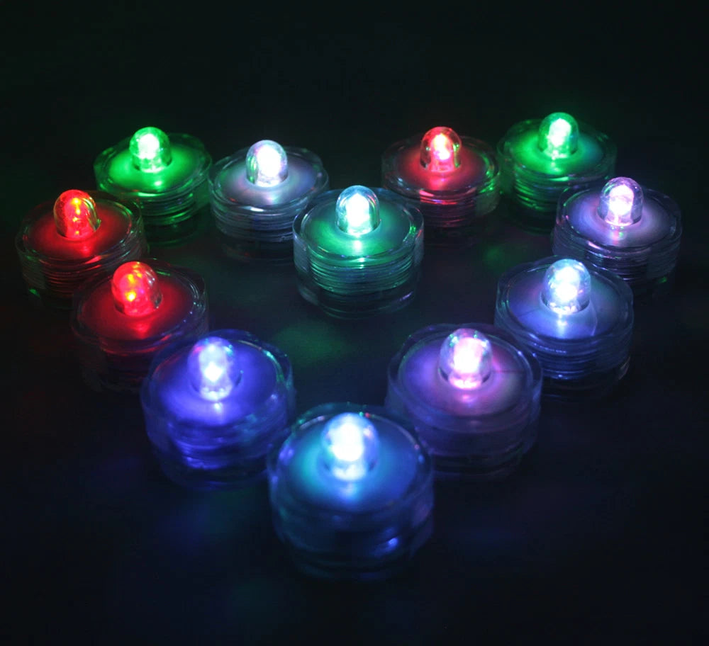 Multi-Color Changing LED very bright tealights, 36 - Candles Battery operated FR