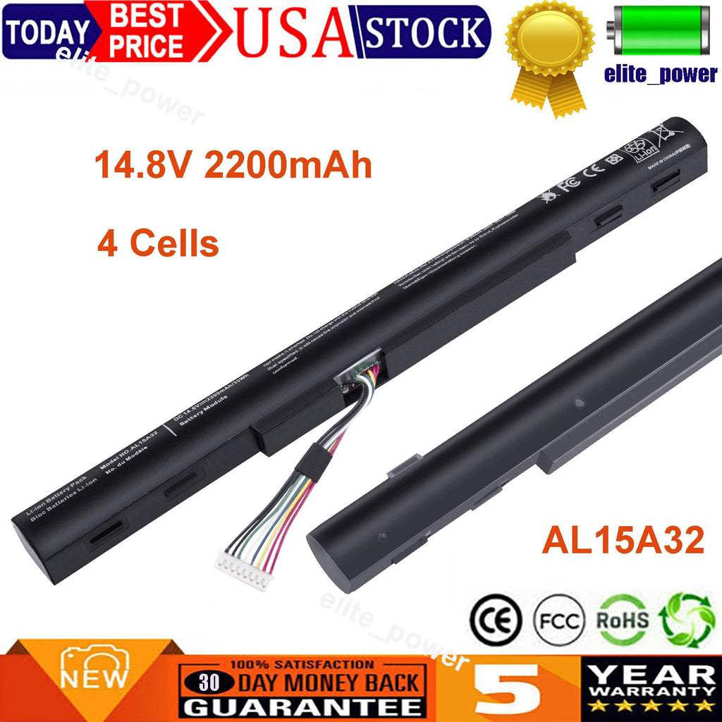 Battery AL15A32 For Acer Aspire E5-473 E5-522G E5-532 E5-573 E5-573G V3-574G US