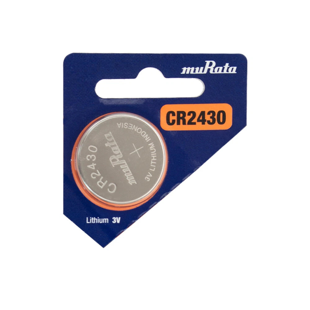 Murata CR2430 280mAh 3V Lithium (LiMnO2) Coin Cell Watch Battery - 1 Piece