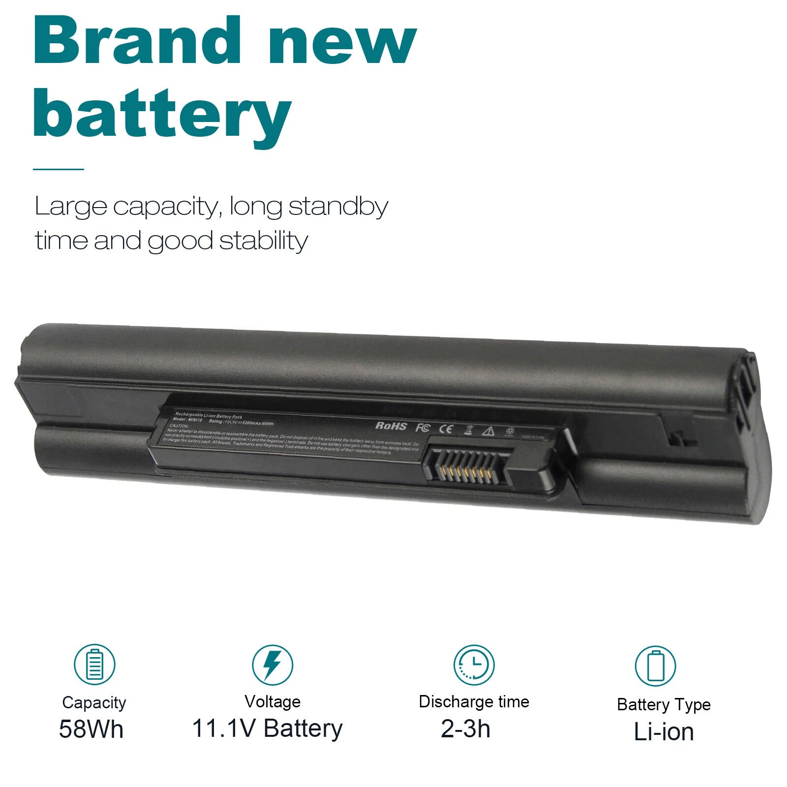 57Wh Battery for DELL Inspiron Mini 10 10v 1010 1010N 1011 PP19S K916P 11z Fast