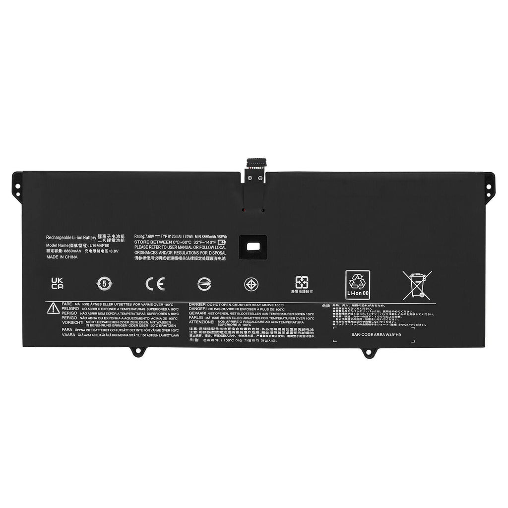 Battery L16M4P60 L16C4P61 For Lenovo Yoga 920 920-13IKB Flex Pro-13IKB 70W 7.68V
