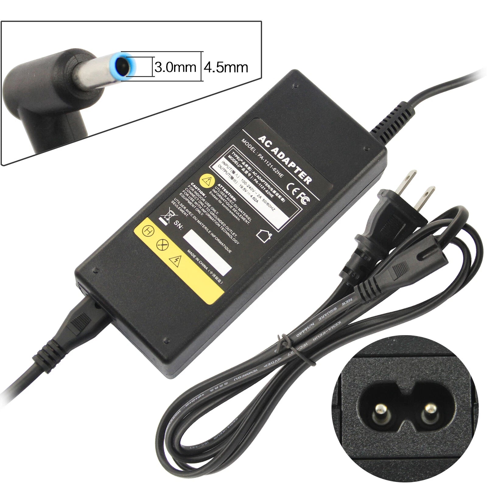 For HP 90W AC Power Charger Adapter ZBOOK 15U G3 Workstation (V1H64UT)