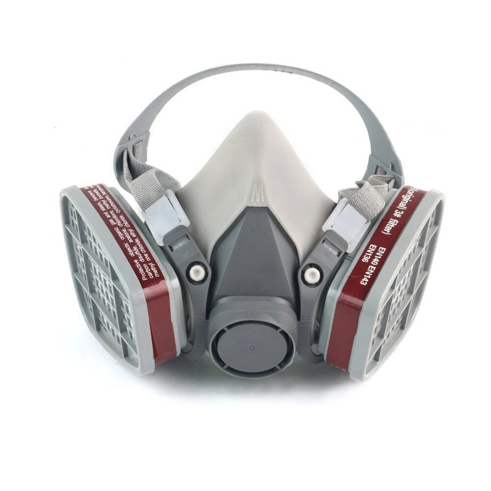 17 in 1 Half Face Gas Mask Facepiece Spray Painting Respirator Safety For 6200