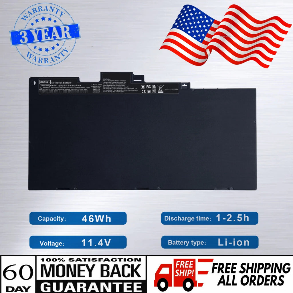 ?CS03XL Battery/Charger For HP Elitebook 745 755 840 848 850 G3 G4 HSTNN-UB6S