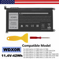 WDX0R Battery For Dell Inspiron 5378 5368 5379 5565 5567 5568 Latitude 3480 3580