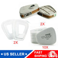2x6001CN Filter Cartridge+2x 501 Cover+10x 5N11 Cotton Filter for 6200 6800 7502