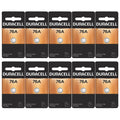 10x Duracell 76A 1.5V Alkaline Battery Replacement LR44,CR44,SR44,AG13,A76,PX76