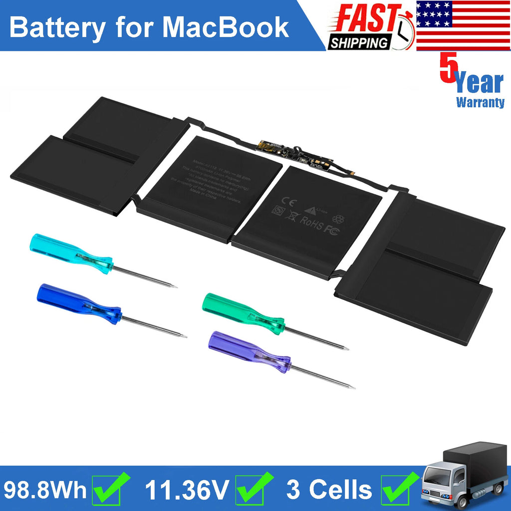 A2113 Battery for MacBook Pro Retina 16" Model A2141 2019 2020 Year 98.8Wh FAST