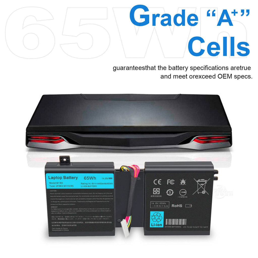 Battery For Dell Alienware 17 18 17X 18X 15 R3 R4 17 R4 R5 Series HF250 9NJM1
