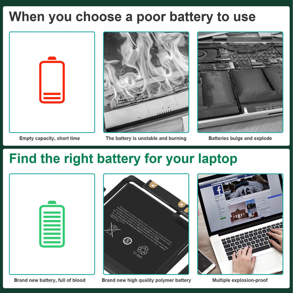 ?A1819 A1706 Battery For Macbook Pro 13" A1706 Later 2016 mid 2017 EMC 3071 3163