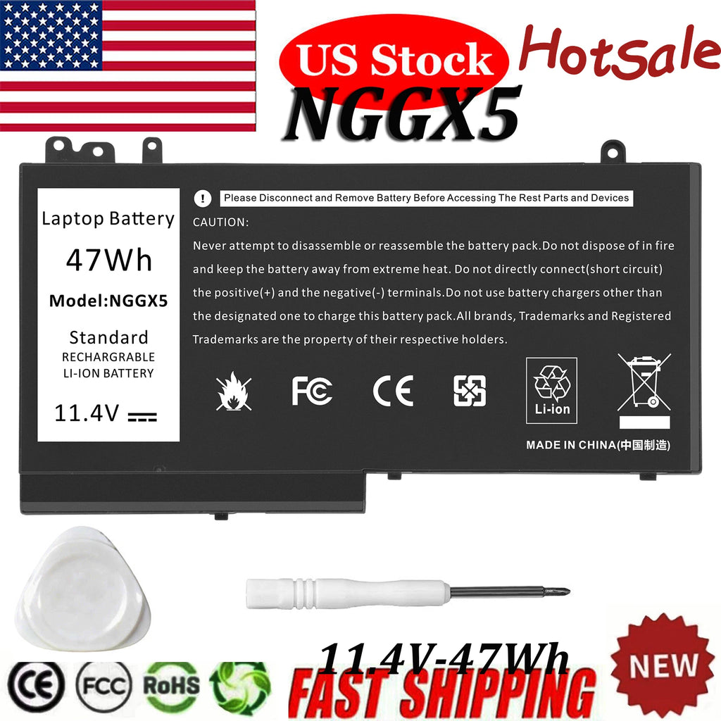 For Latitude E5270 E5470 E5570 3 Cell 47Wh Laptop Battery Type NGGX5 JY8D6