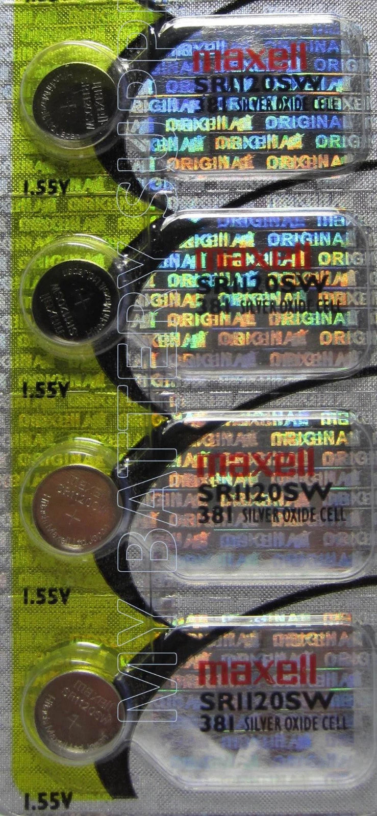 4 Pcs Maxell SR1120SW Batteries