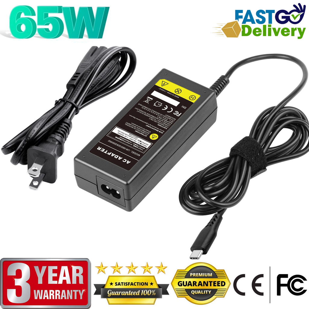 AC Adapter Charger For Dell Latitude 5420 P137G001 Laptop 65W Power Supply Cord