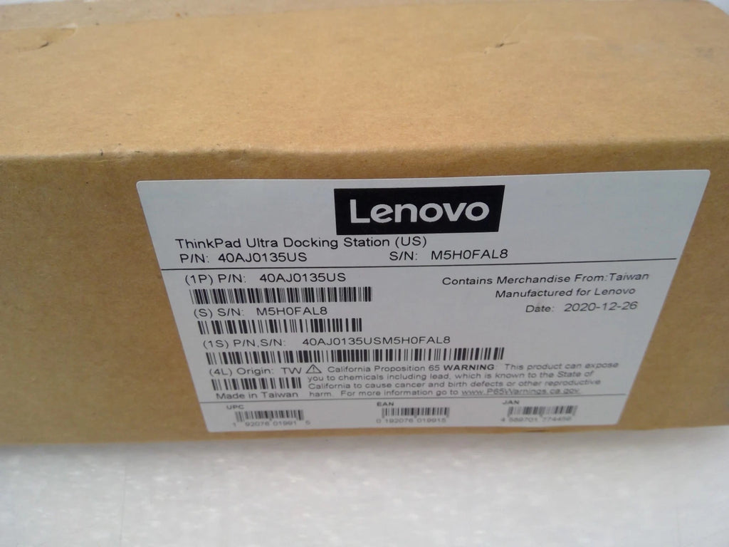 Open box LENOVO 40AJ 40AJ0135US THINKPAD ULTRA DOCKING STATION