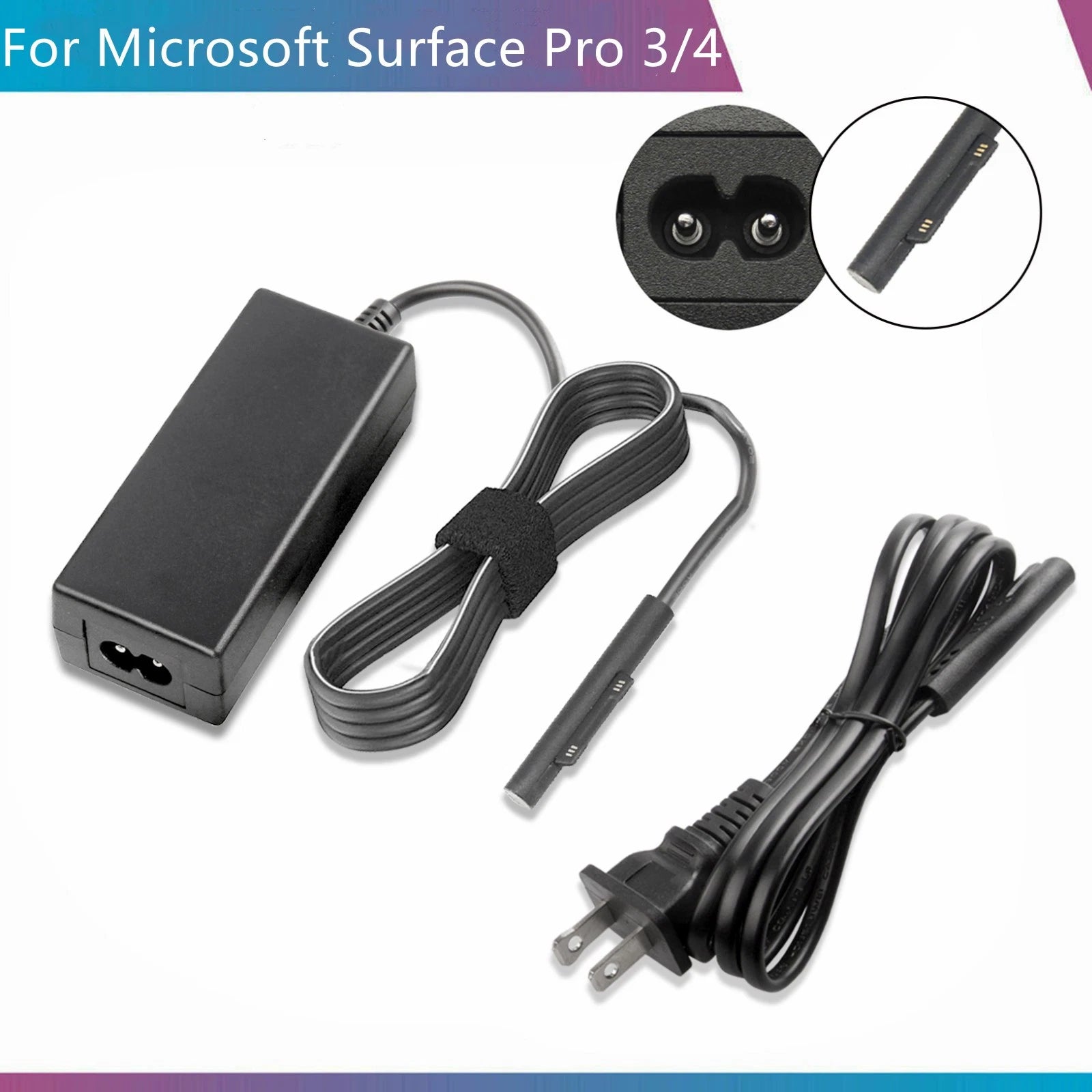 1625 Adapter Charger for Microsoft Surface Pro 3,Pro 4 (i5,i7) Power Supply 12V
