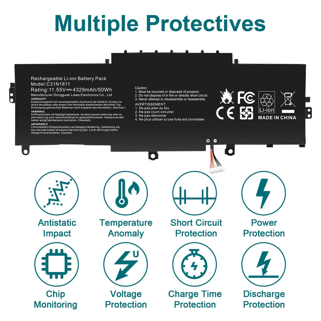 ?C31N1811 Battery For Asus ZenBook 14 UX433FA UX433FN UX433FQ U433FN RX433FN