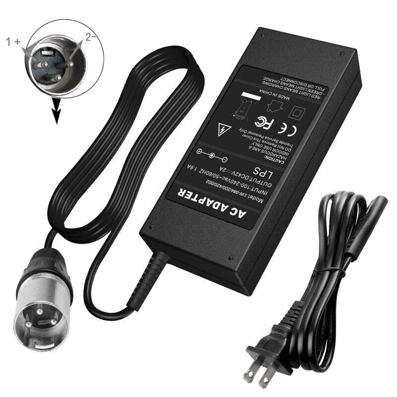 Charger 42V 2A for Segway Ninebot ES2/ES4/E22/ES1L Electric Kick Scooter