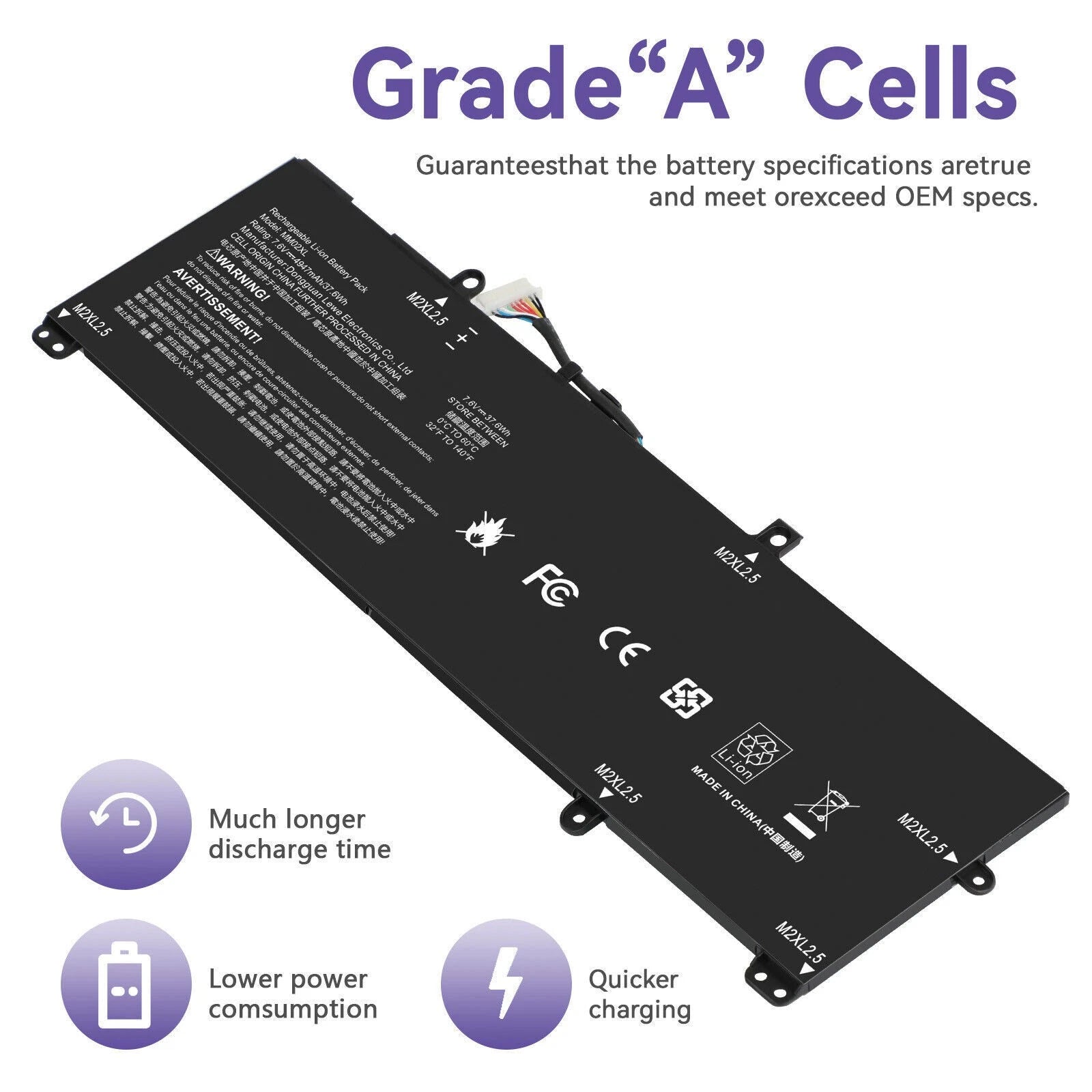 MM02XL Battery For HP Pavilion 13-AN HSTNN-DB8U HSTNN-IB8Q L27868-2D1 L28076-005