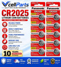 10 x Fresh PANASONIC CR 2025 CR2025 CR2025 LITHIUM COIN CELL Battery Exp 2030
