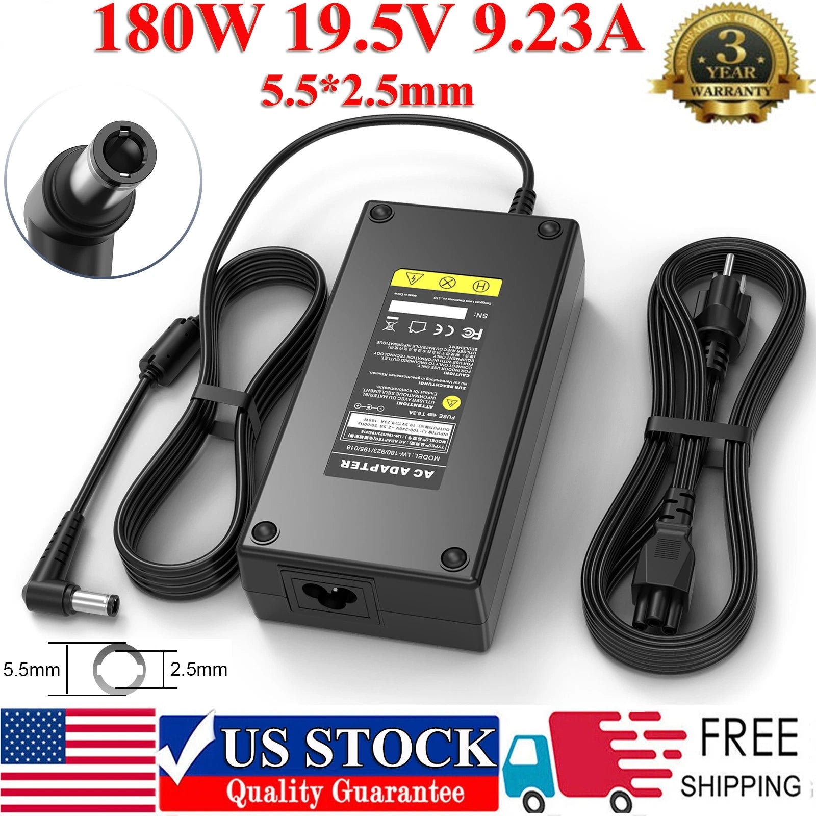 180W AC Adapter Charger For Asus Rog G46VW G55VW G75VW G75VX G750JM ADP-180MB F