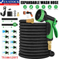 75ft / 100ft / 125ft Expanding Water Hose No-Kink Garden Hose with Nozzle
