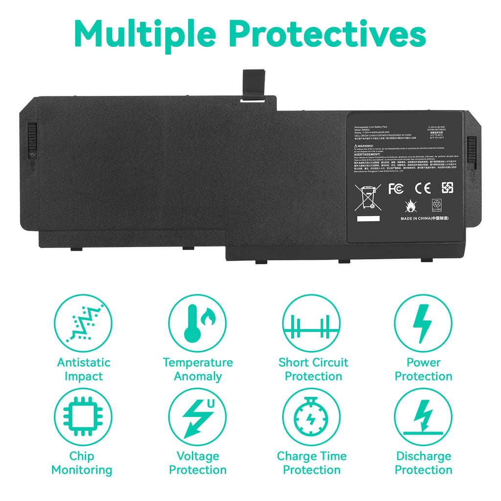 AM06XL Battery for HP ZBook 17 G5 G6 L07350-1C1 AM06095XL HSN-Q12C