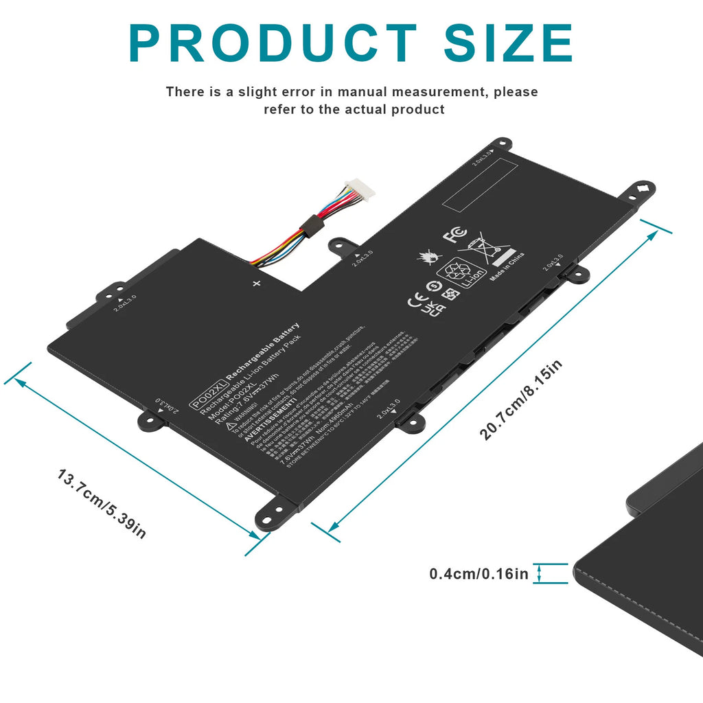 Battery HP Stream 11-R 11-R014WM 11-AH 11-AK 11-Y 823908-1C1 824560-005 PO02XL