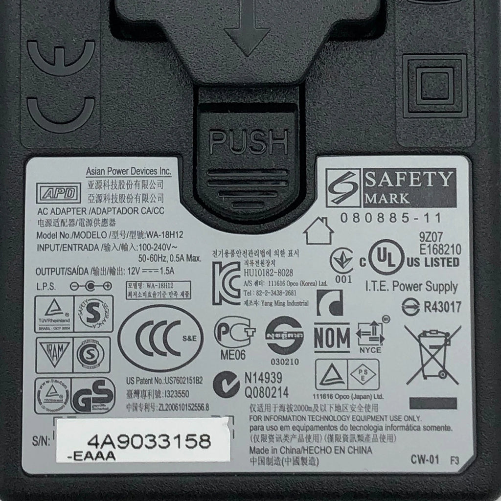 NEW Genuine APD AC Adapter 12V for Kodak ScanMate i920 i940 Document Scanner OEM
