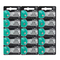 15 Murata 379 Button Cell Silver Oxide Sr521sw Watch Battery (3X of 5 Batteries)