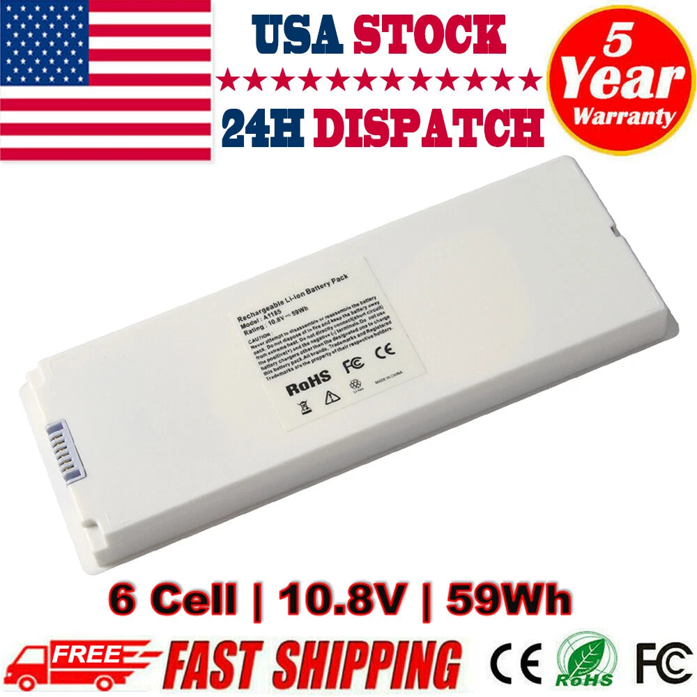 Rechargeable Laptop Battery for Apple MacBook 13" 13.3" A1181 A1185 MA561 59Wh