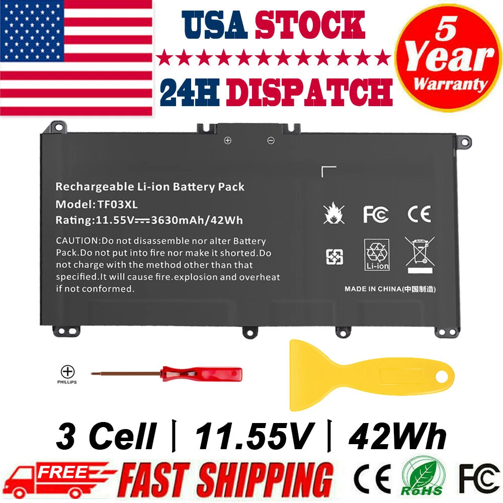 TF03XL Battery For HP Pavilion X360 Convertible 14M-CD0001DX 14M-CD0003DX Series