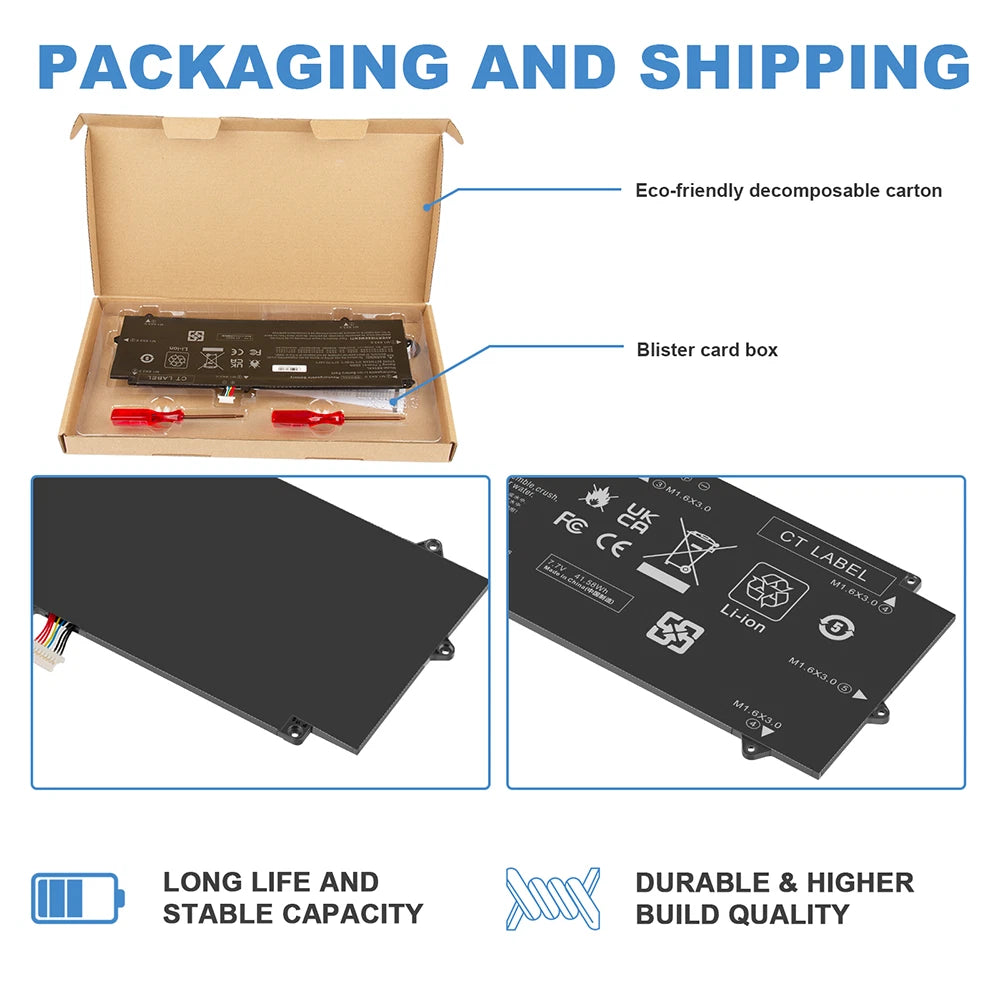 41.58Wh SE04XL Battery for HP Pro Tablet x2 612 G2 HSTNN-DB7Q 860708-855