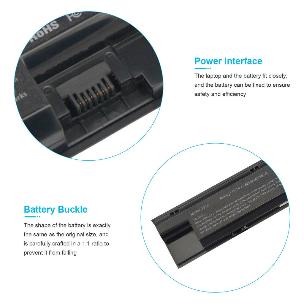 FP06 FP09 Battery for HP Probook 440 450 445 470 455 G0 G1 708457-001 707616-851