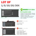 ??LOT 30x 33YDH Battery For Dell Latitude 3380 3480 3490 3580 3590 Inspiron 7577
