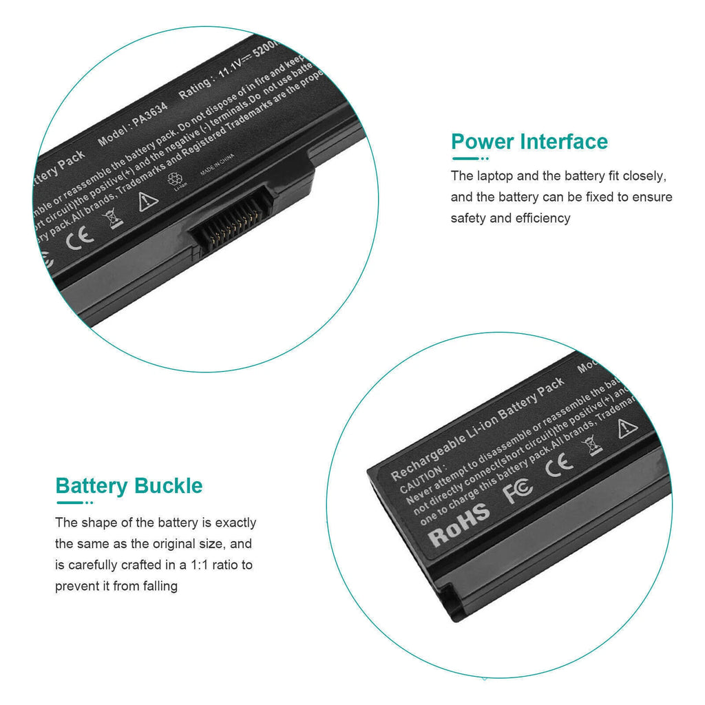 Battery For TOSHIBA PA3634U-1BAS PA3635U-1BRM PABAS117 PABAS178 Notebook PC