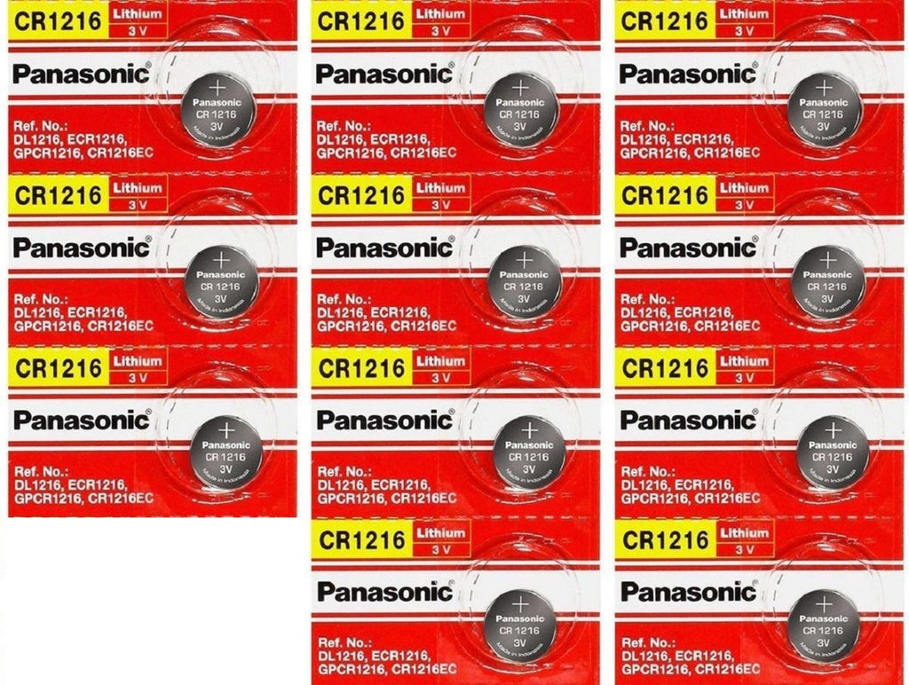 NEW PANASONIC CR1216 11 PACK LITHIUM COIN BATTERIES EXP 2028 USA FREE SHIPPING