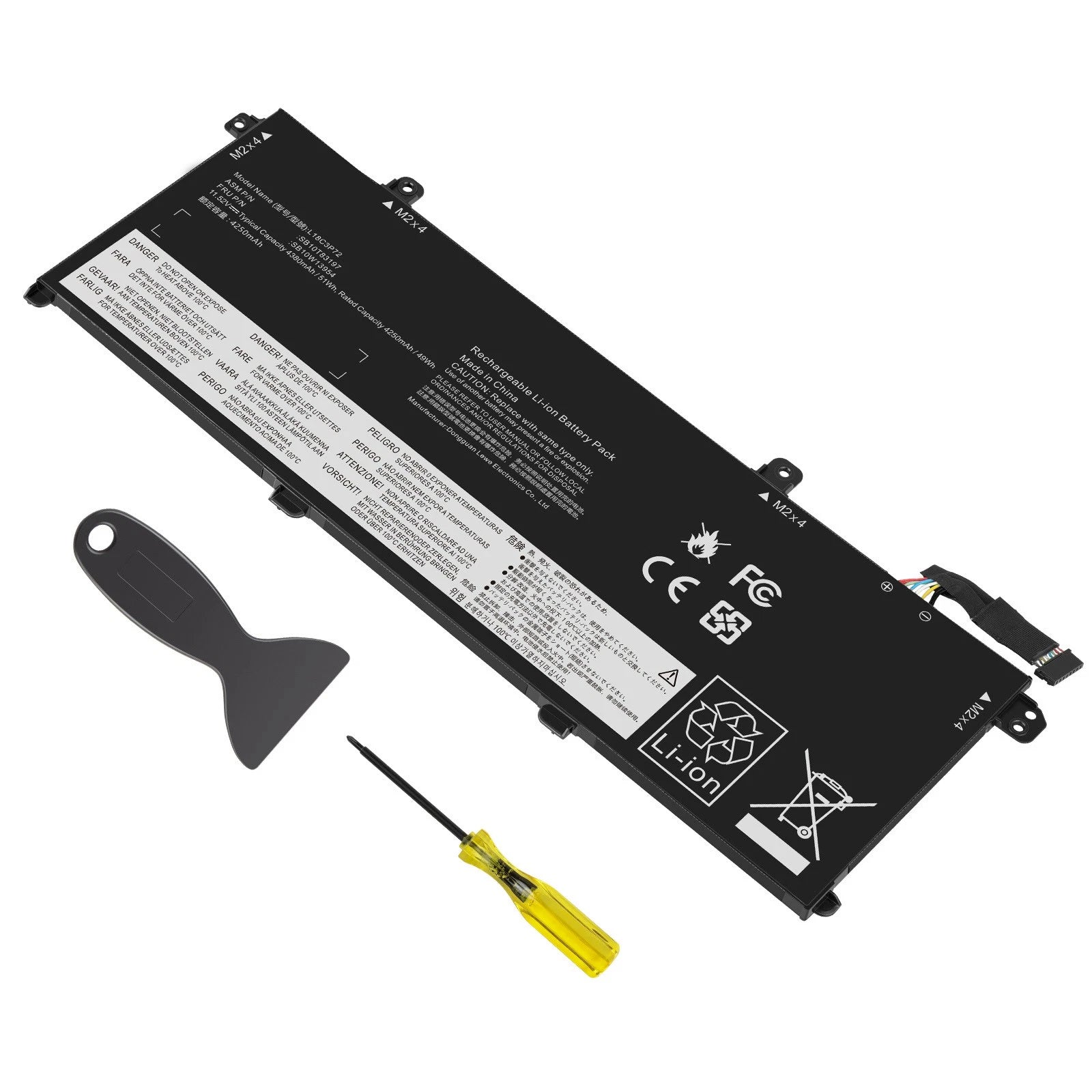 Battery L18L3P73 For Lenovo ThinkPad T490 T495 P43S 02DL007 L18M3P73 L18M3P74