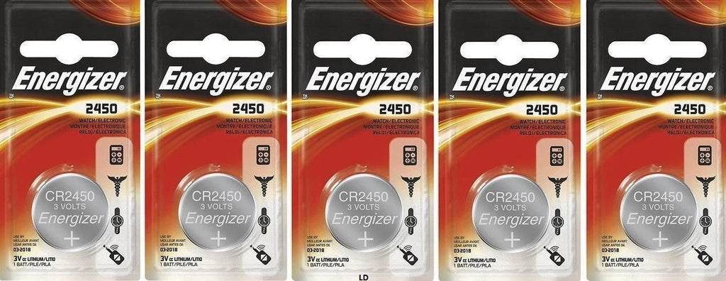 Energizer ECR2450 CR2450 BR2450 DL2450 Lithium 3V Battery New Authorized Seller